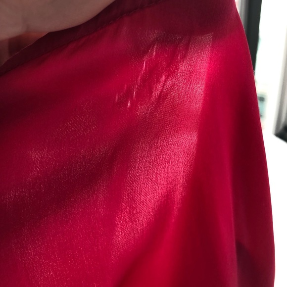 ❤️ Banana Republic Heritage collection silk satin party top with ruffles. - Picture 5 of 7